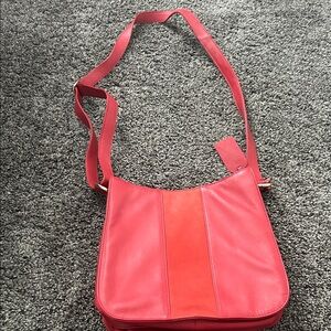 Levenger Bold Red Shoulder Bag